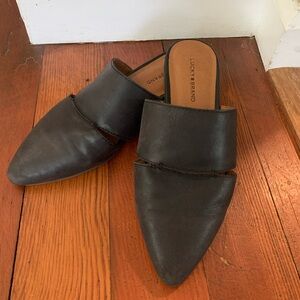 Lucky Brand Black Mules Sleek Slip-On Design